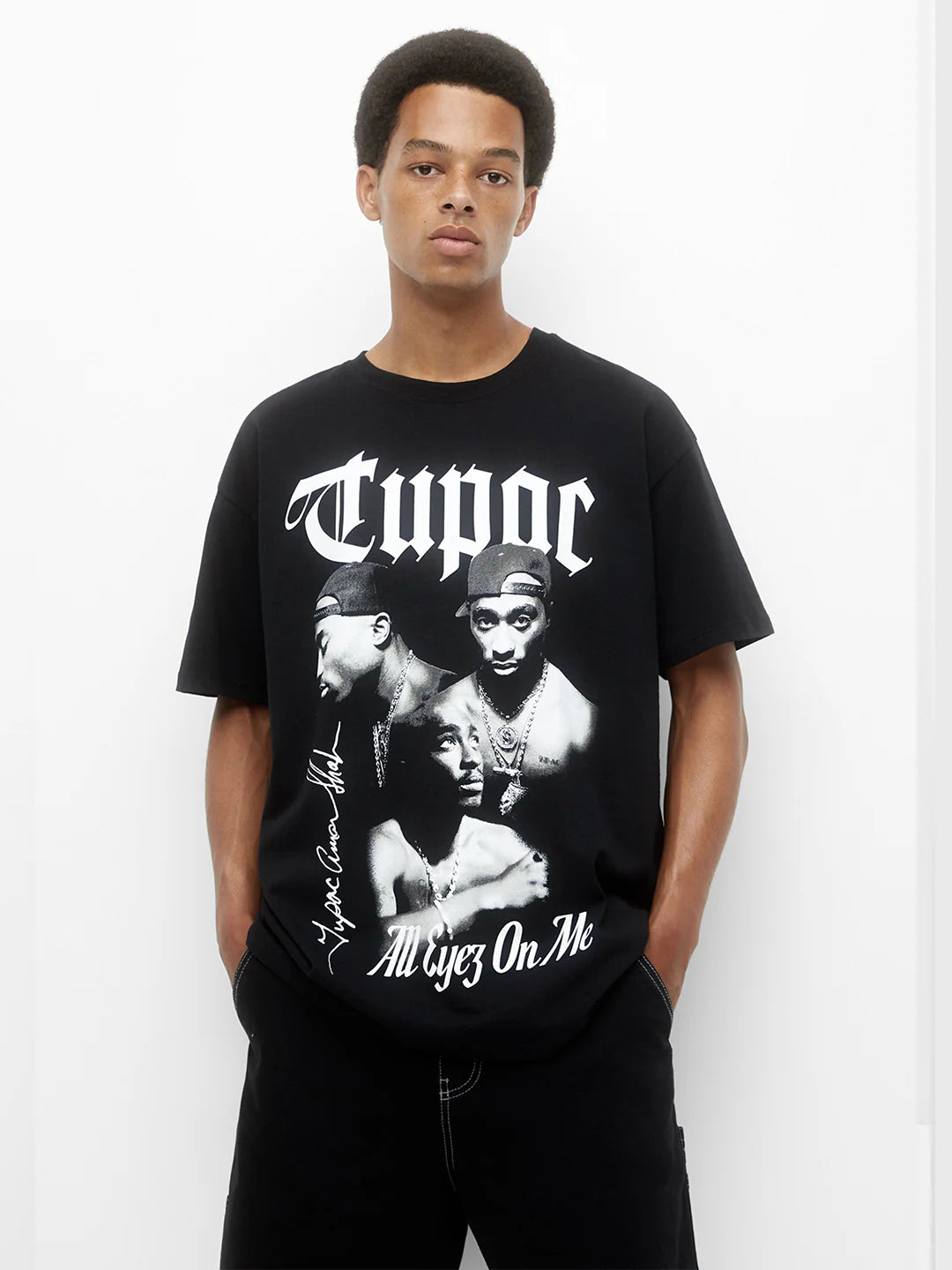 Boohooman Tall 2 Pac T-Shirt In Black