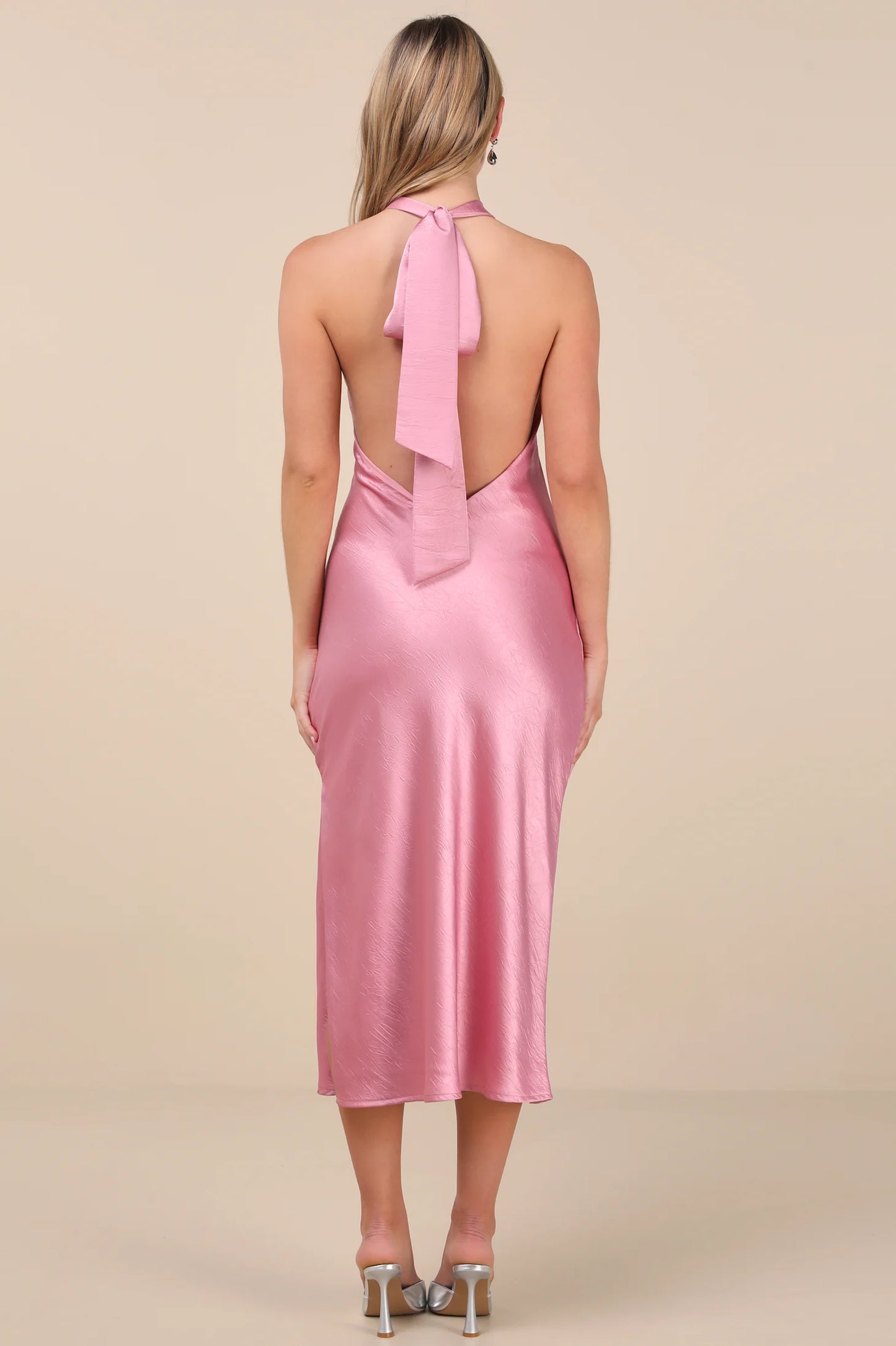 Asos brave soul elena mid slip dress