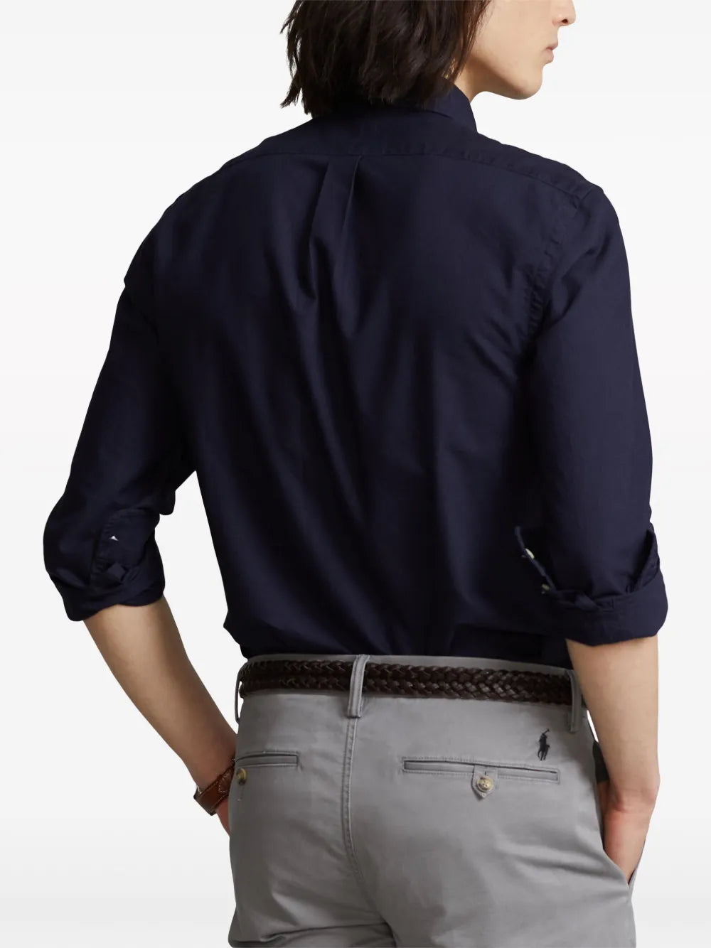 Polo ralph laureen classic fit long sleeve shirt in navy