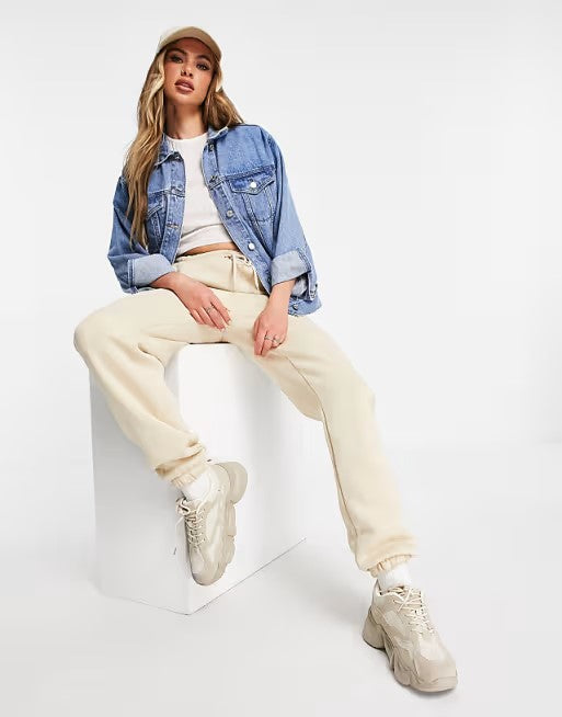 Misguided Oversized Ash Recycled Denim Jacket