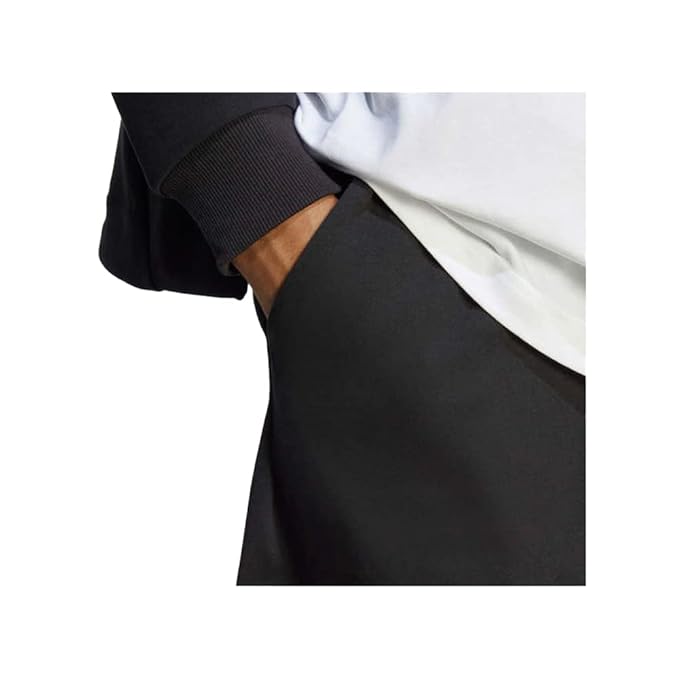 Adidas Black Printed Cotton Regular Fit Short