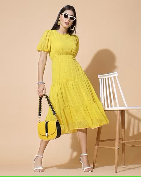 John Zack Women dDress Yellow