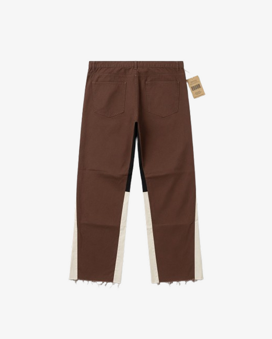 Boohooman Elastic Waist Baggy Pant Brown