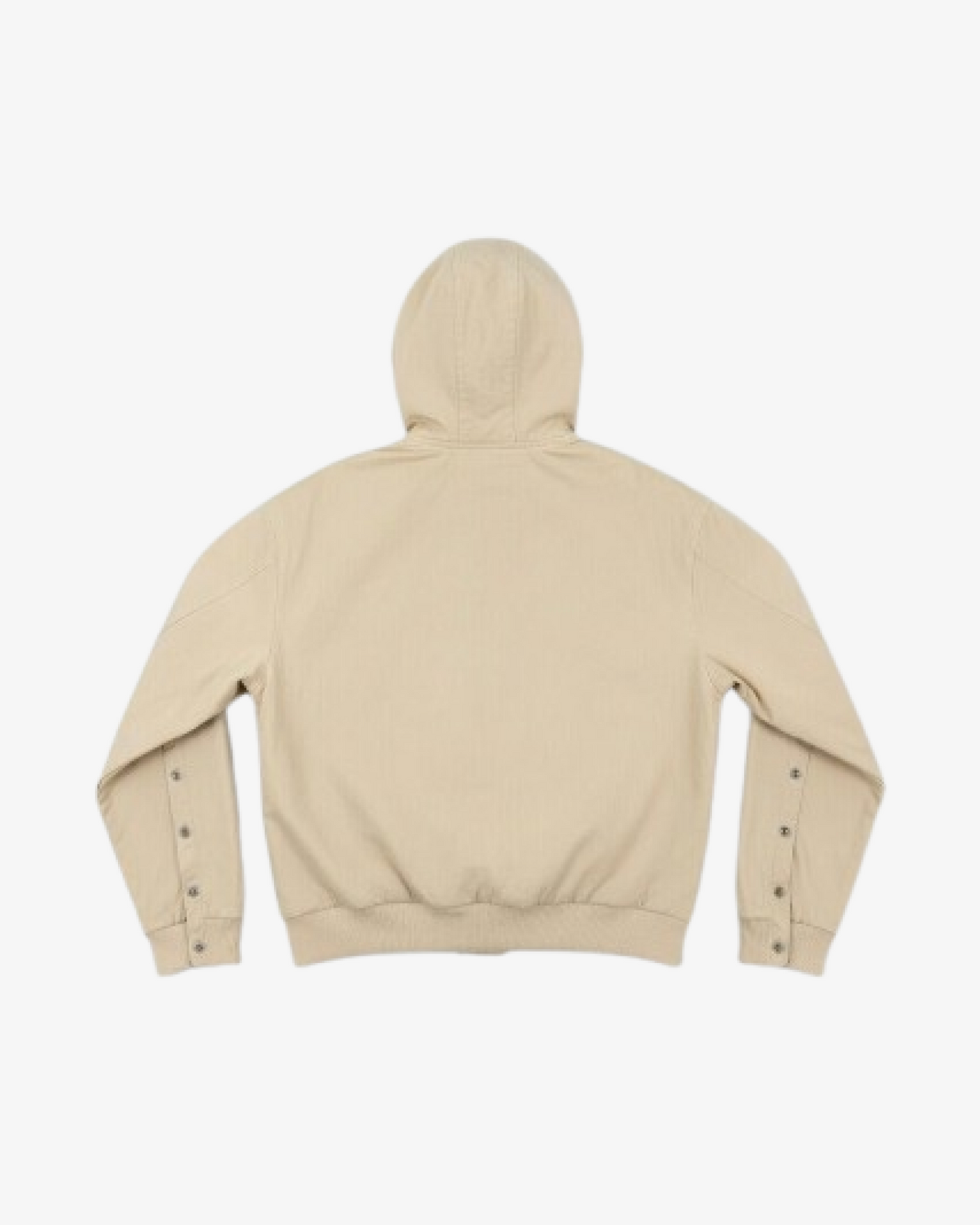 Boohooman Hooded Twill Popper Sleeve Bomber Jacket