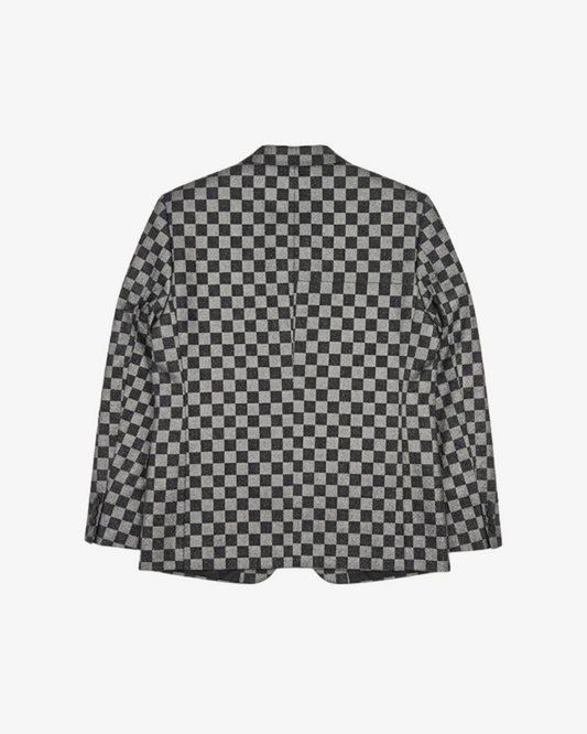 Boohooman Oversized Boxy Checkerboard Blazer