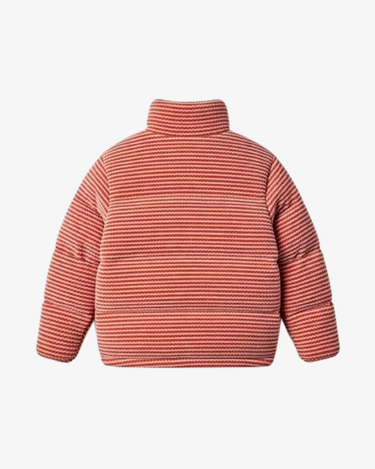 Boohooman Velvet 2 Tone Check Funnel Neck Puffer Jacket