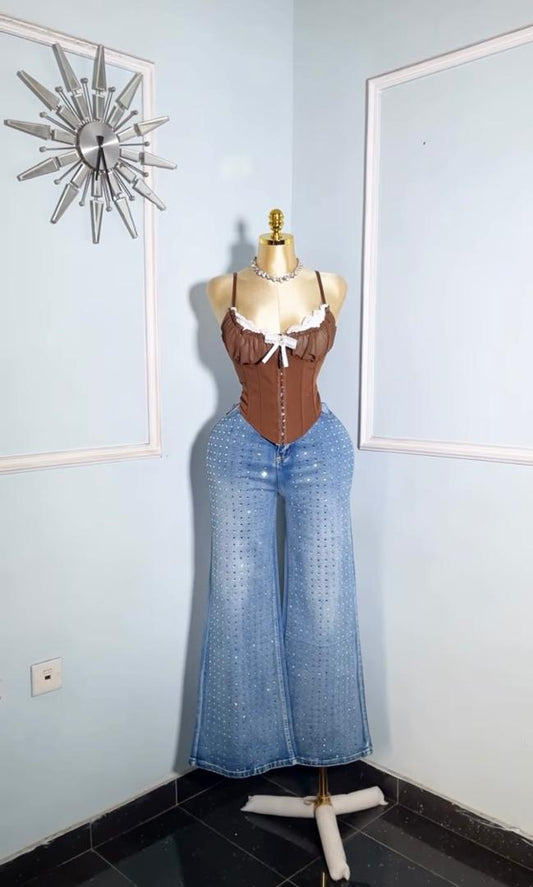 Brown Corset Top