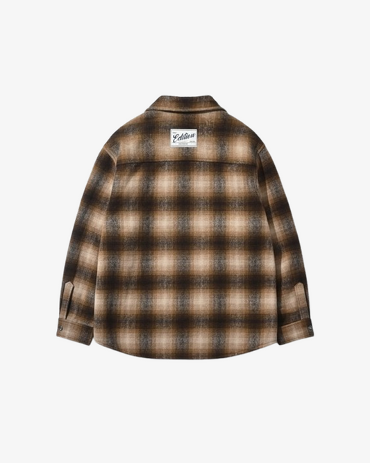 Boohooman Oversized Check Cargo Pocket Overshirt