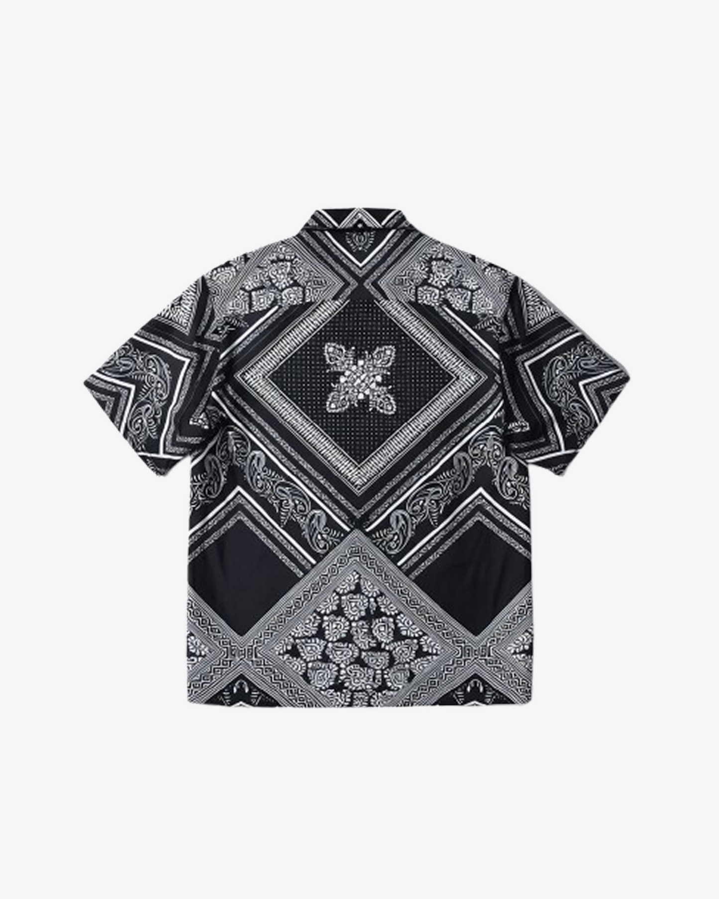 Boohooman Regular Baroque Print Satin Shirt