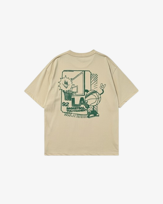 Boohooman Plus Oversized LA Basketball Graphic T-Shirt