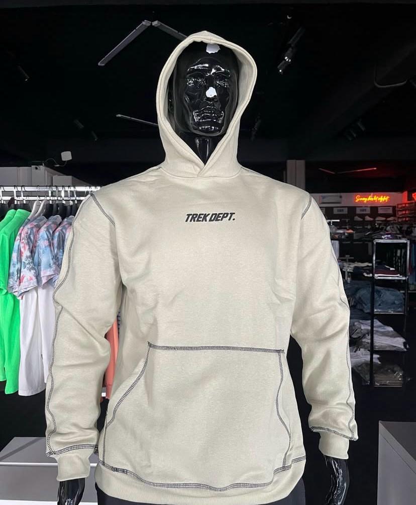 Boohooman Active Oversized Trek Dept Topstitch Hoodie