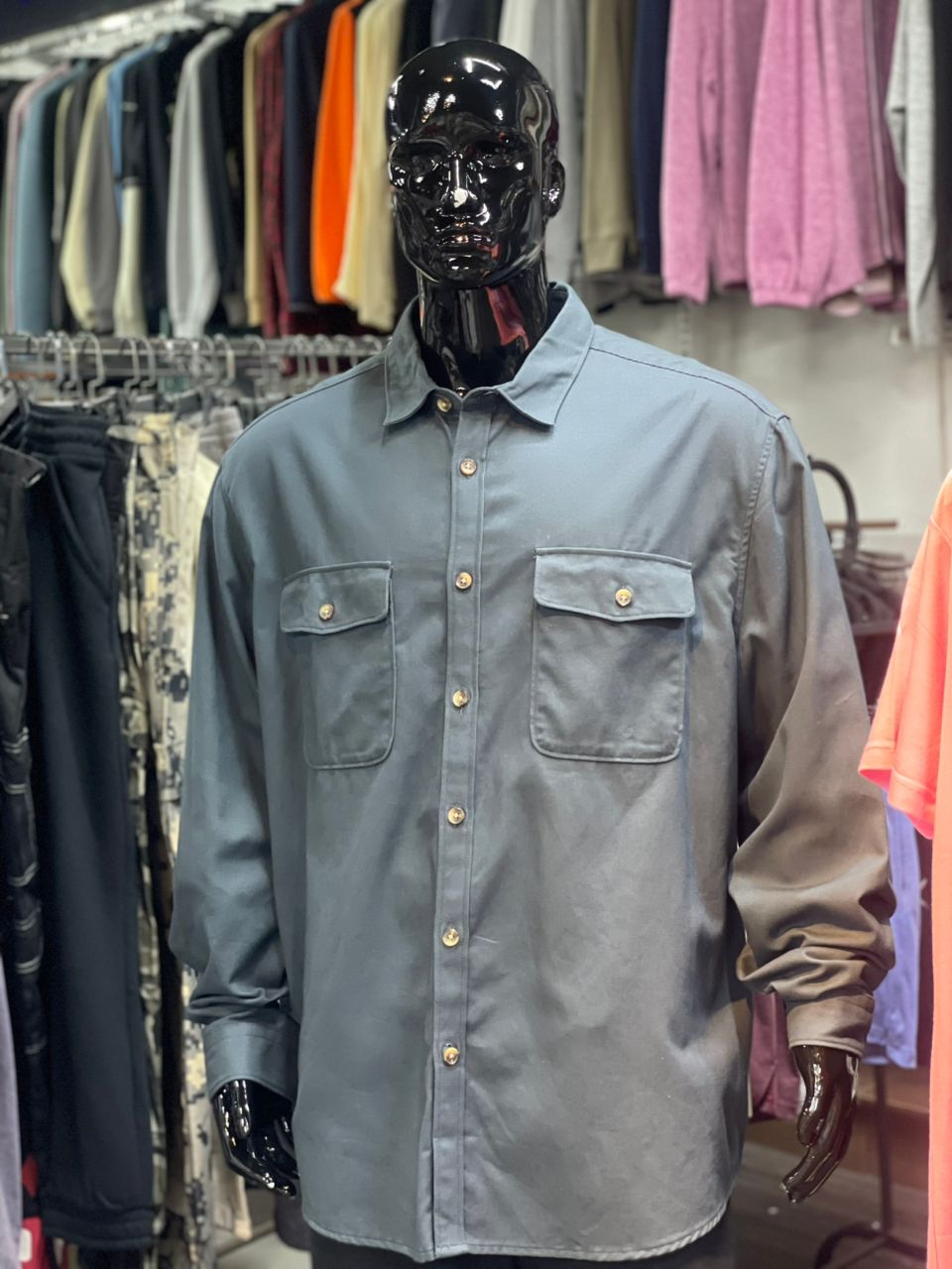 Asos Desigh Cutton Shacket Ls Shirt