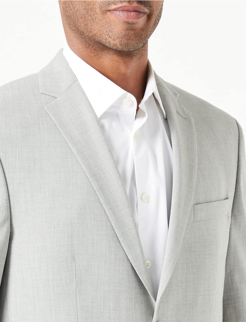 Plus Essential REGULAR FIT SUIT BLAZER IN GREY