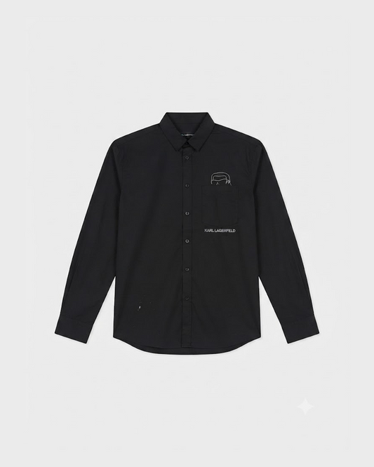 Karl Lagerfeld Paris Long Sleeve Shirt with Adjustable Button Cuffs.