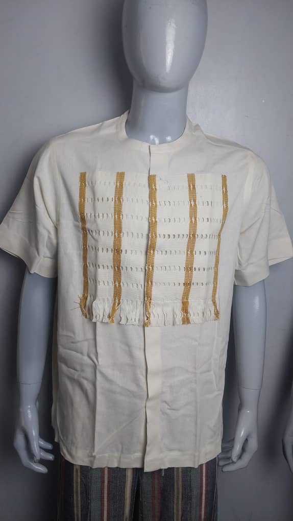 Chest Patch Linen Shirt