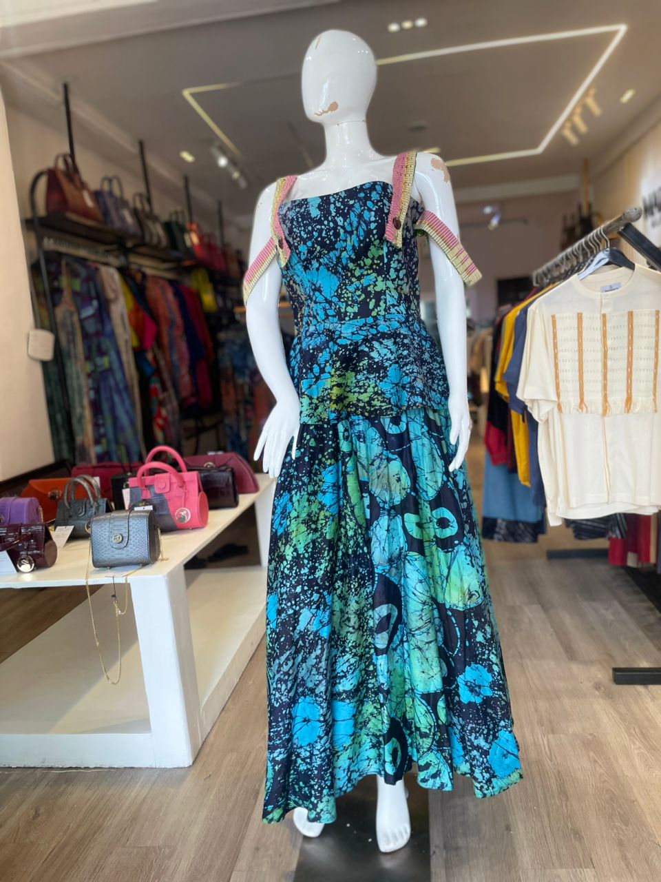 Skater Dress with Vintage Aso-oke Strap