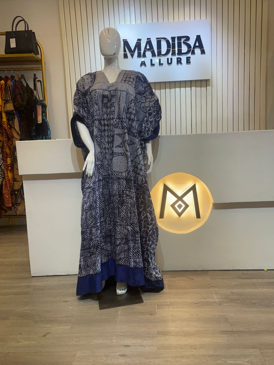 Velvet Detailed Embroided - Boubou