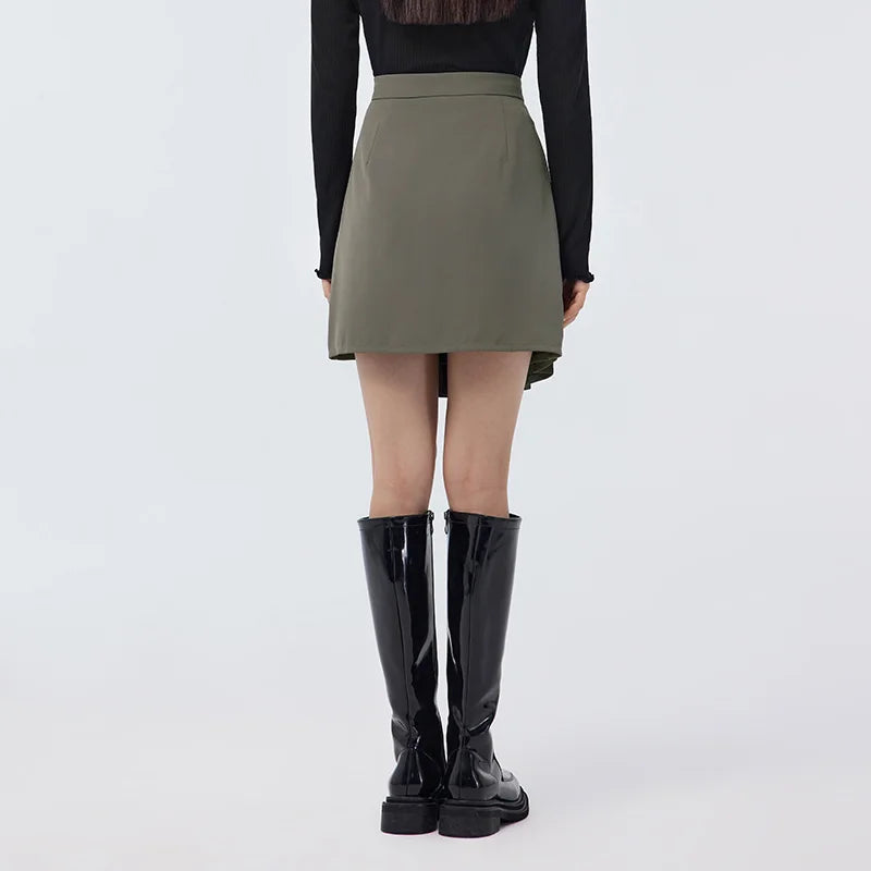 Semir Spring Pleated Short Skirt
