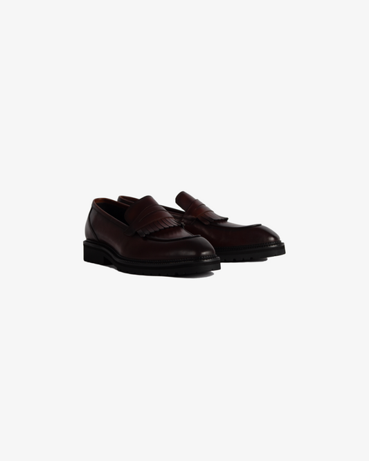Poiseon Savanna Fringe Loafer - Brown