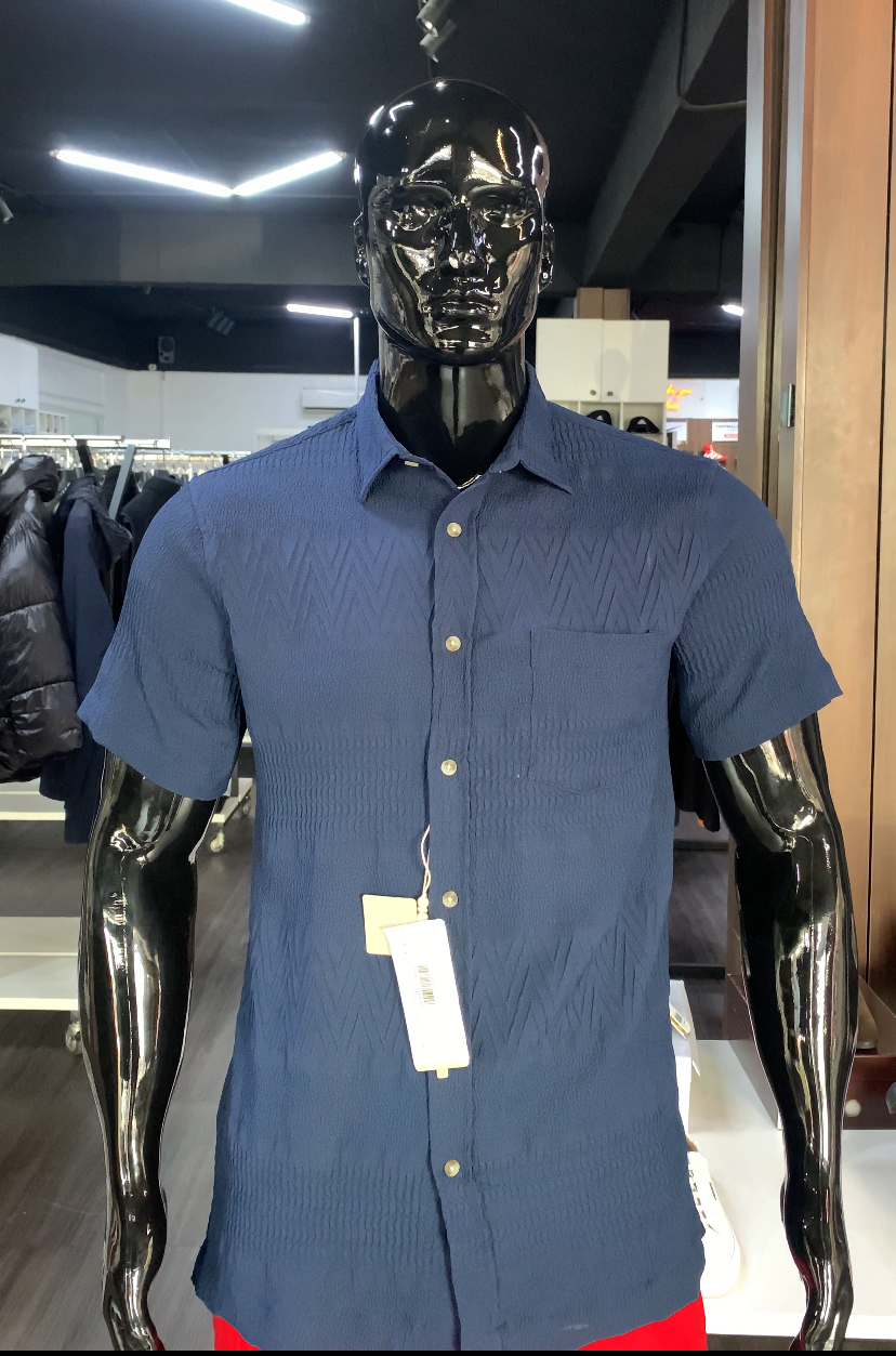Hudson barrow wovens short sleeve shirt in navy