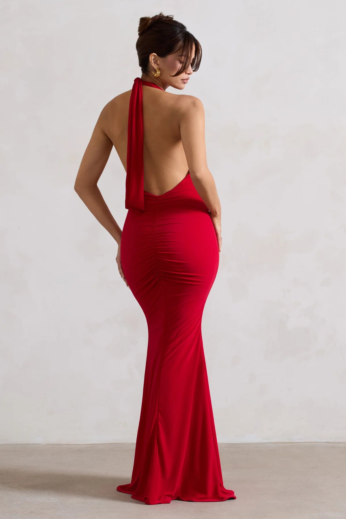 Club London Heart Sleeveless Neck Maxi Dress