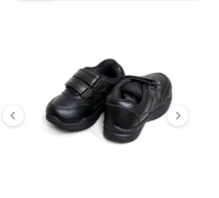 Paragon school boys shoes in black