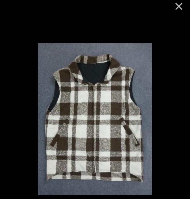 Only sons onscory rlx check vest in brown
