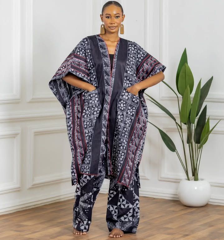 Pleated Tye and Dye Wardrobe Essential Twopiece Pant Set