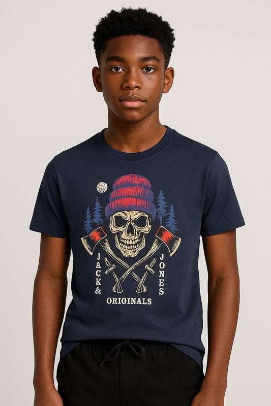Jack & Jones Jorcaptain T-Shirt In Navy