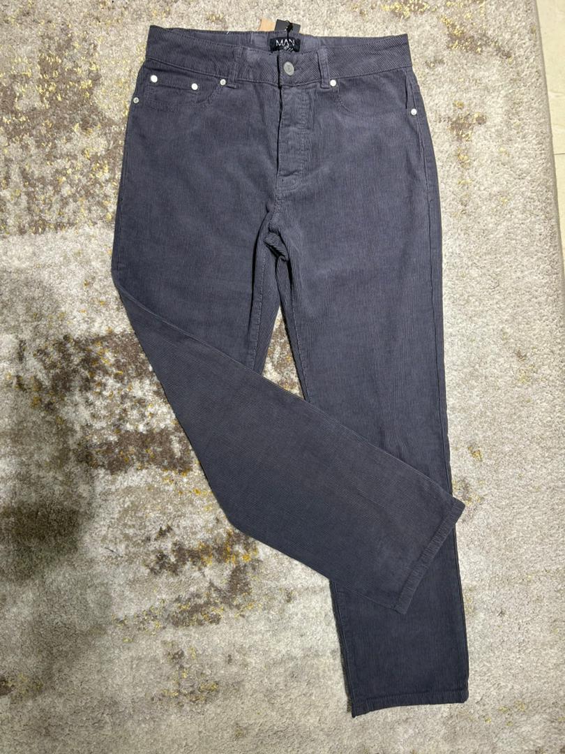 Fixed Waist Relaxed Cord Trouser