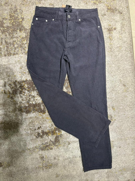 Fixed Waist Relaxed Cord Trouser