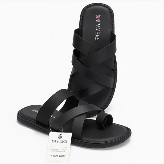 Pavers Strap Leather Slippers