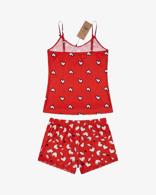 Women’s Comfortable Cotton Nightwear Crop Top & Short Set