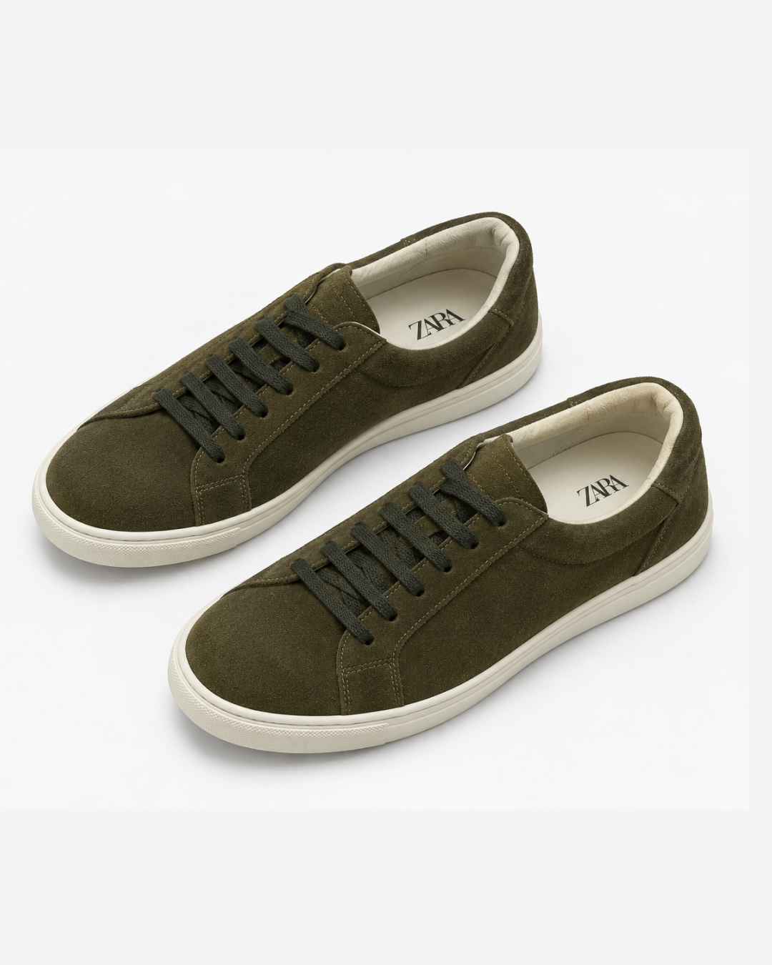 Zara Leather Trainers Sneaker