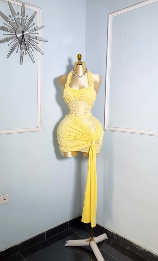 Yellow Lace Dress