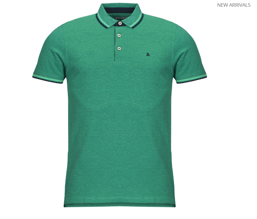 JACK & JONES JJEPAULOS POLO SHORT SLEEVE IN GREEN