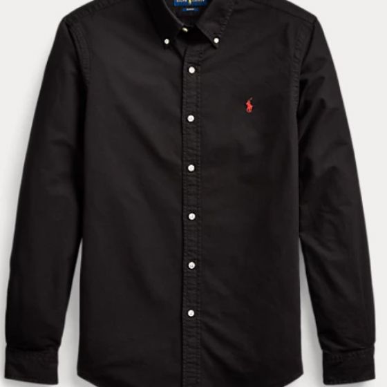 POLO BY RALPH LAUREN CLASSIC FIT LS SHIRT | BLACK