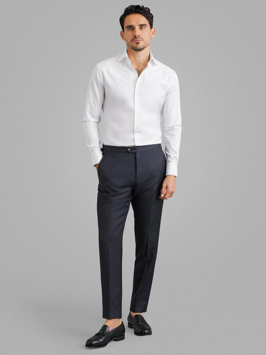 Dressman Twill Shirt in White