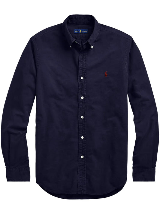 Polo ralph laureen classic fit long sleeve shirt in navy