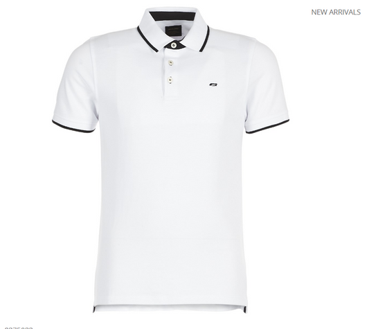 JACK & JONES JORFREDERIKBERG POLO SHORT SLEEVE IN WHITE