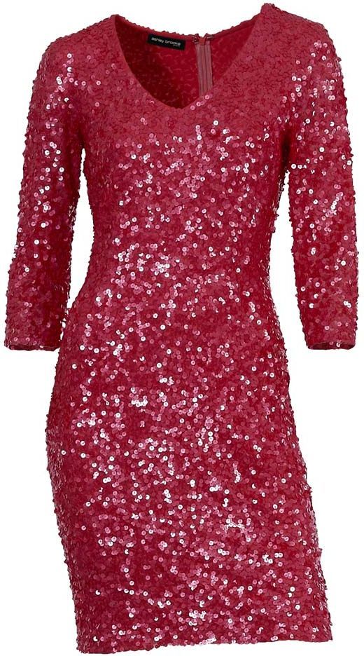 TINSELSHIFT SPARKLING SEQUIN DRESS IN RED_14