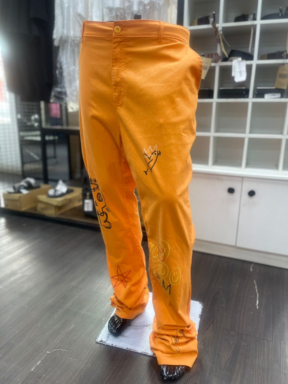 Boohooman Plus Fixed Skinny Stacked Flare Trouser