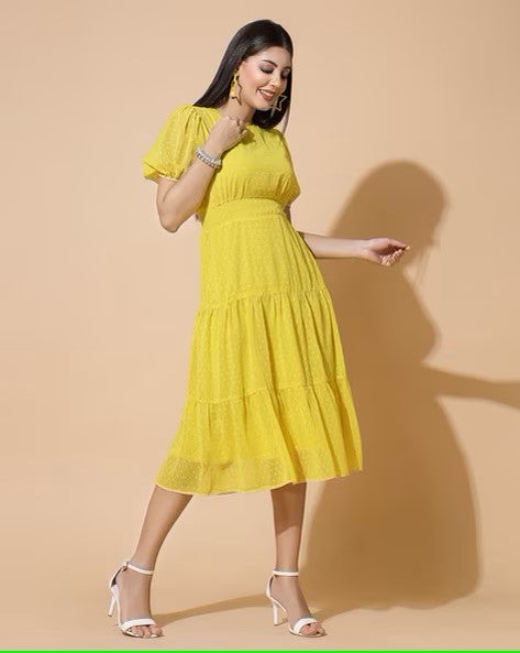 John Zack Women dDress Yellow
