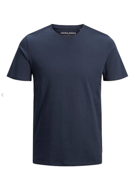 JACK & JONES JJEORGANIC BASIC R-NECK SHORT SLEEVE T-SHIRT IN NAVY_XXL