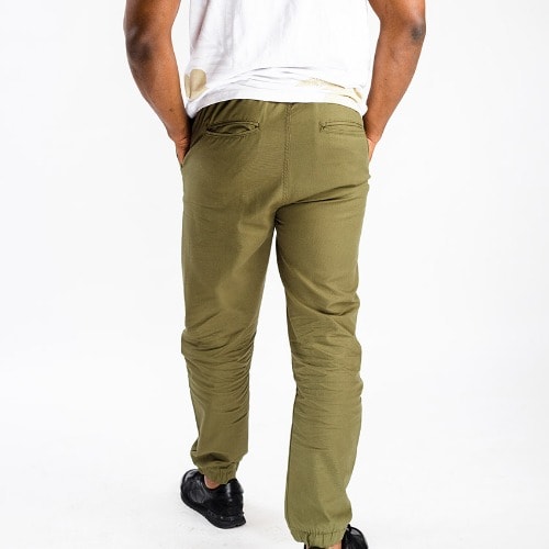 Signature chinos joggers in olive