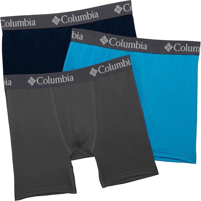 COLUMBIA 3IN 1 HIGH PERFORMANCE STRETCH BOXER BRIEFS IN MULTI