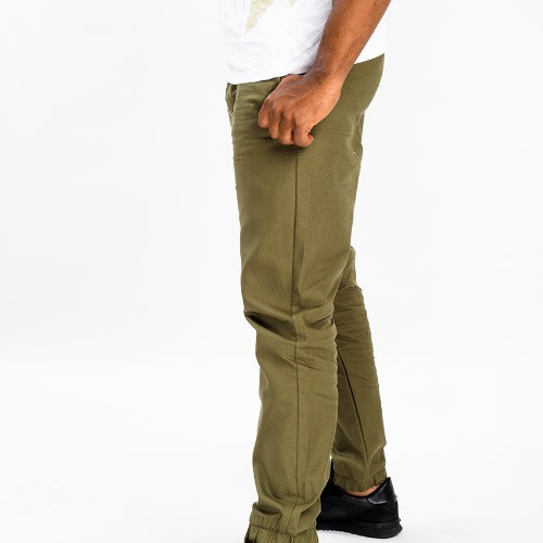 Signature chinos joggers in olive