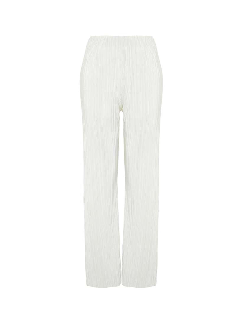 Bubbleroom miley knitted trousers white