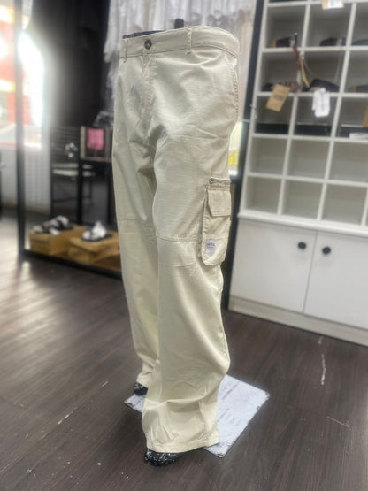 Boohooman Plus Fixed Ripstop Cargo Zip Trouser With Woven Tap