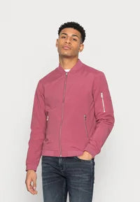 JACK&JONES JJERUSH BOMBER JACKET|PINK